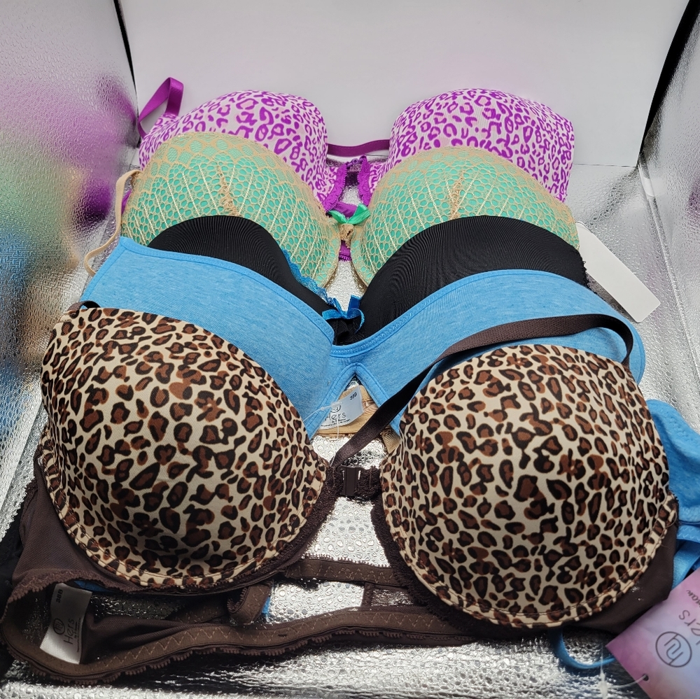 Hers By Herman NWT 5 Bra Set 38B